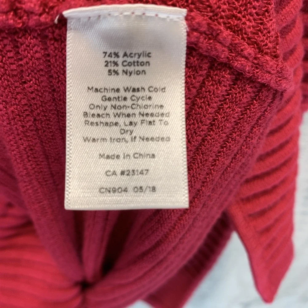 Talbots Women's Sweater Cardigan and Shell Tank XL Petite Pink Ribbed Minimalist